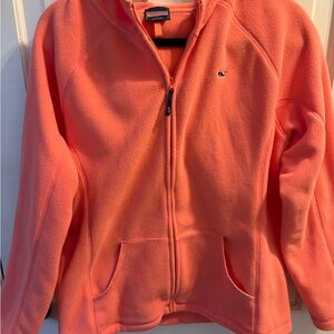 Womens coral Fleece Jacket Vineyard Vines like new